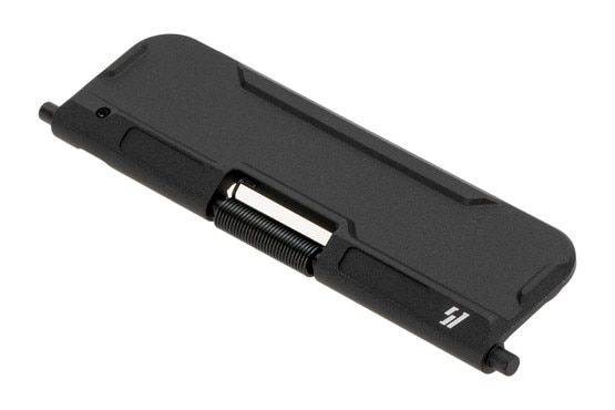 Strike Industries billet ultimate AR-15 dust cover is aluminum with black anodized finish.